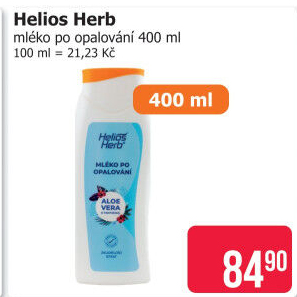 Mléko po opalování Helios Herb