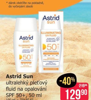 Pleťový fluid na opalování 50+ Astrid Sun