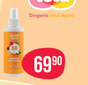 Sprej na opalování OF 30 Helios Herb