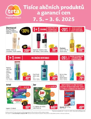 akční leták Teta drogerie 7.5.2025-3.6.2025
