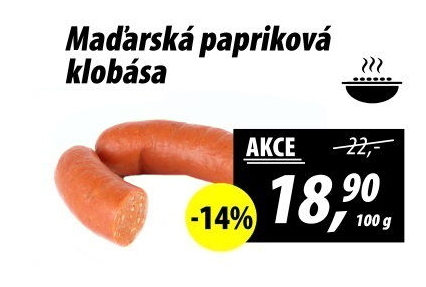 Maďarská papriková klobása