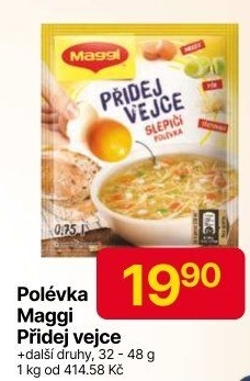 Instantní polévka Přidej vejce Maggi