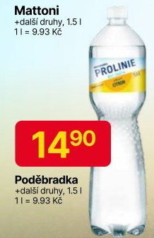 Ochucená voda Poděbradka