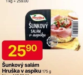 Šunkový salám v aspiku Hruška