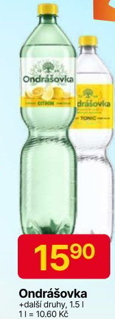 Voda ochucená Ondrášovka