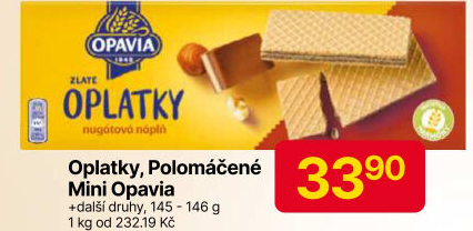 Zlaté polomáčené mini Zlaté Opavia