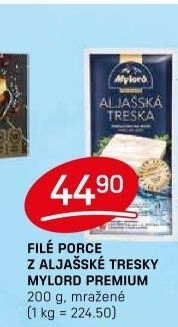 Aljašská treska filé bez kosti mražené Premium Mylord