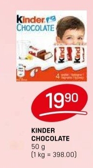 Čokoládky Kinder
