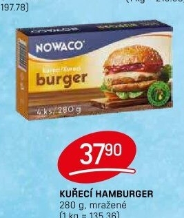 Hamburger kuřecí mražený Nowaco