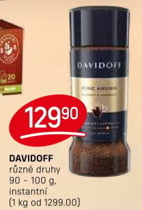 Instantní kávy Davidoff