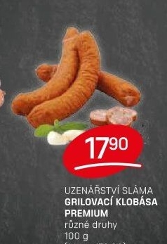 Klobása grilovací premium Sláma