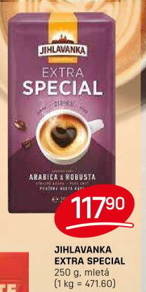 Mletá káva extra speciál Jihlavanka