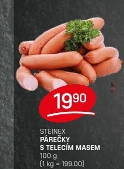 Párečky s telecím masem Steinex