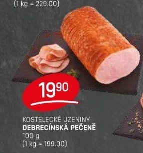 Pečeně debrecínská Kostelecké uzeniny