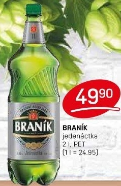 Pivo světlý ležák 11° Jedenáctka Braník