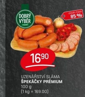 Špekáčky premium Dobrý Výběr