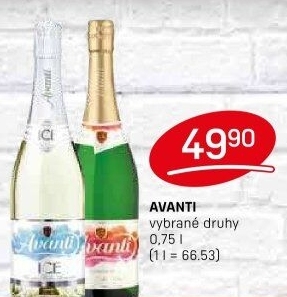 Šumivé nápoje Avanti