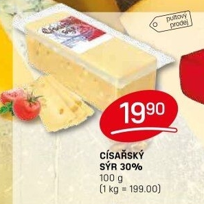 Sýr Císářský 30% Madeta