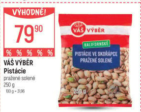 Pistácie pražené kalifornské Váš Výběr