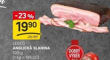 Anglická slanina LE&amp