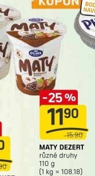 Dezert Olmíci Maty Olma