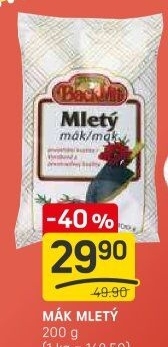 Mák mletý BackMit