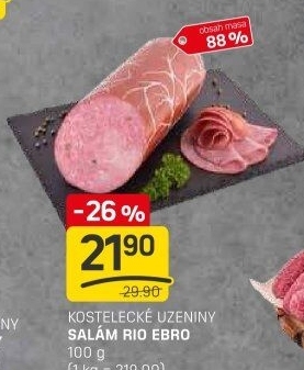 Salám Rio Ebro Kostelecké uzeniny