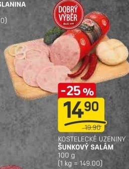 Salám šunkový Dobrý výběr
