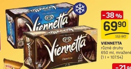 Zmrzlinová roláda Viennetta Algida