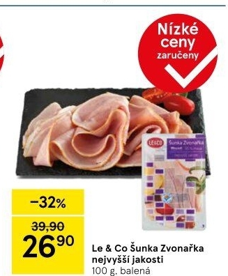 Šunka Zvonařka nejvyšší jakosti LE&amp