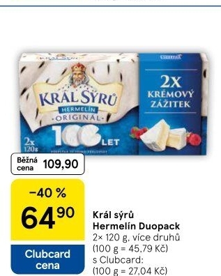 Sýr Hermelín Král sýrů
