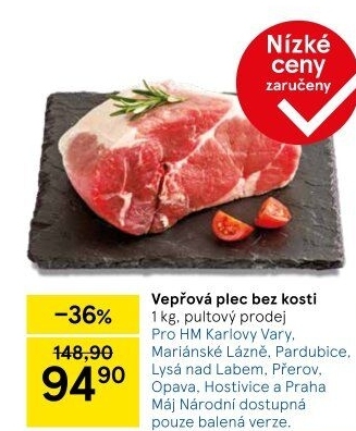 Vepřová plec bez kosti