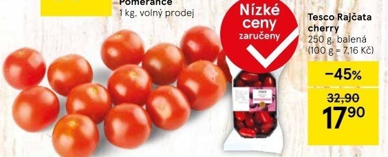 Rajčata cherry Tesco