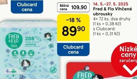 Vlhčené ubrousky Fred&amp