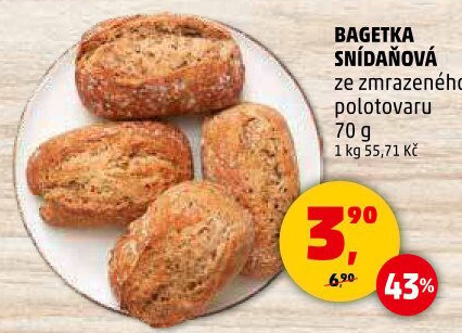 Bageta snídaňová