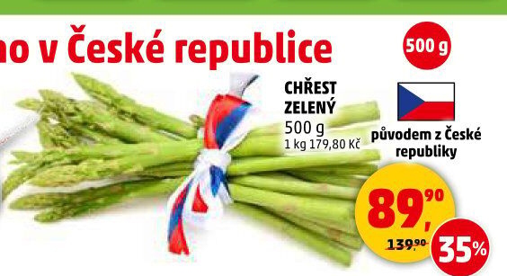 Chřest zelený