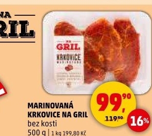 Krkovice bez kosti marinovaná Na gril Penny