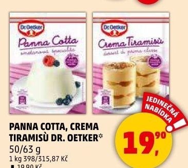 Směs na Panna Cottu Dr. Oetker
