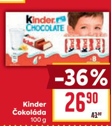 Čokoládky Kinder