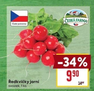 Ředkvičky svazek Česká farma
