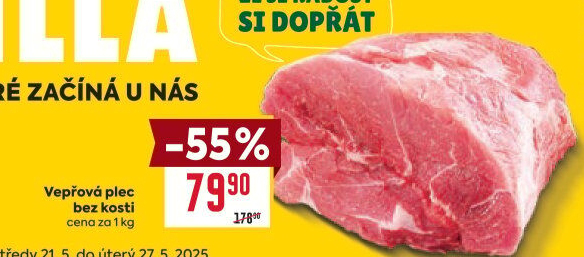 Vepřová plec bez kosti