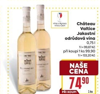 Vína Chateau Valtice