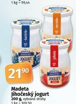 Jogurt jihočeský Madeta