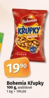 Křupky arašídové Bohemia Chips