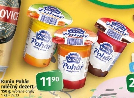 Mléčný Pohár Mlékárna Kunín