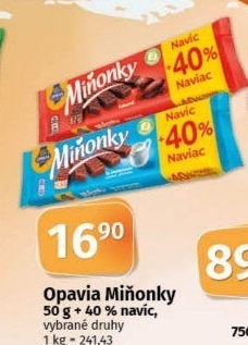 Oplatky Miňonky Opavia