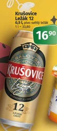Pivo světlý ležák Královský 12° Krušovice