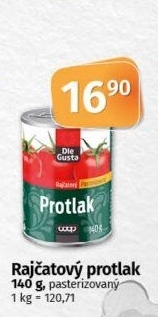 Rajčatový protlak Dle Gusta