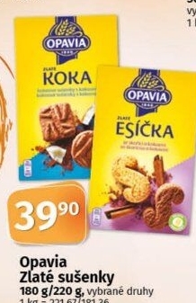 Sušenky Zlaté Opavia - boxy