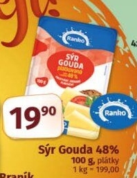 Sýr Gouda 48% Ranko